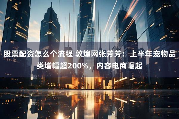 股票配资怎么个流程 敦煌网张芳芳：上半年宠物品类增幅超200%，内容电商崛起